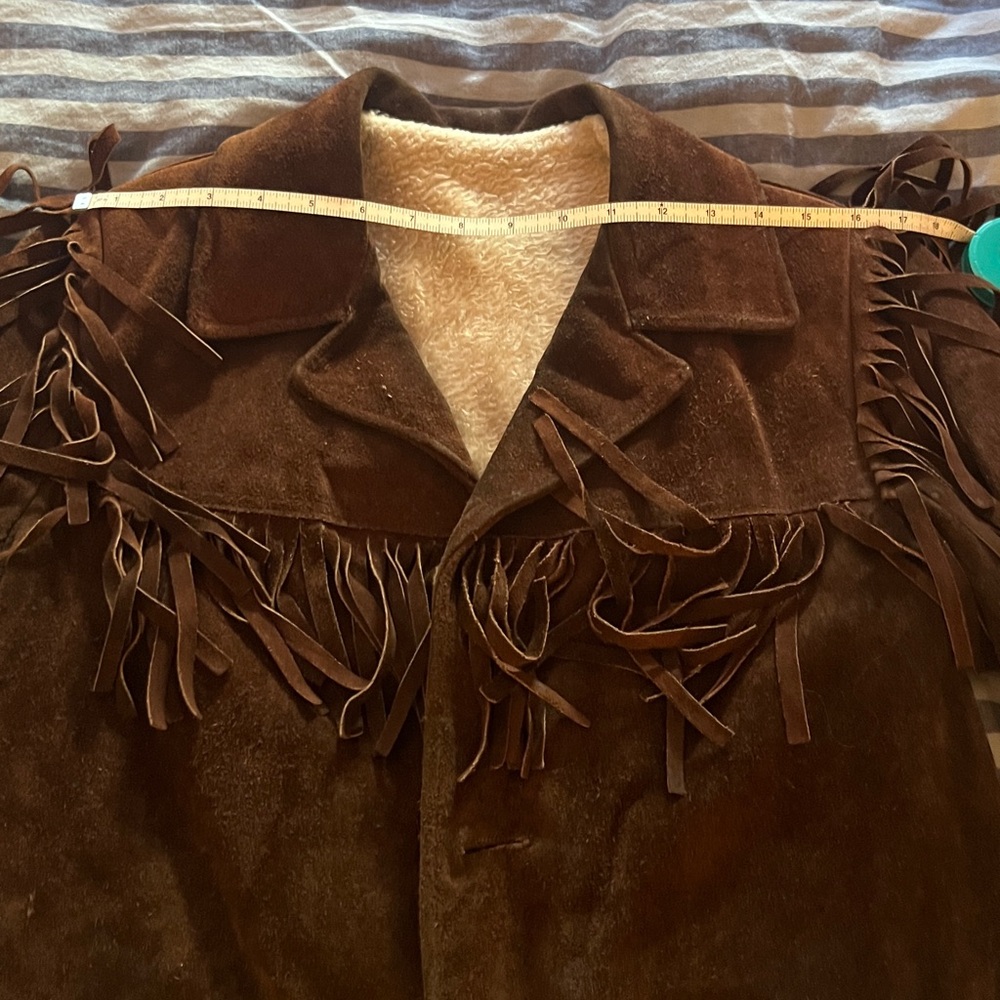 Brown Suede Fringe Jacket - Picture 8 of 13